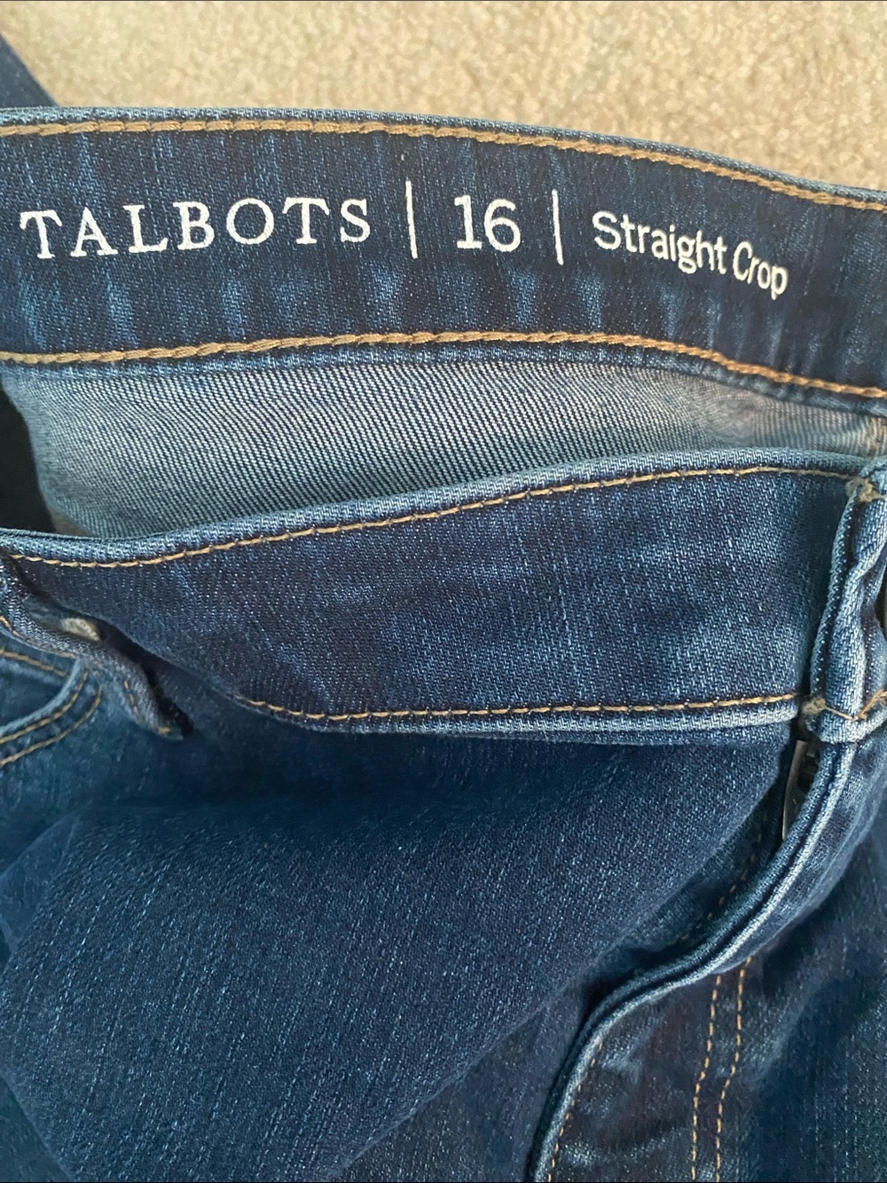 Talbots straight crop size 16 jeans excellent condition - Picture 2 of 4